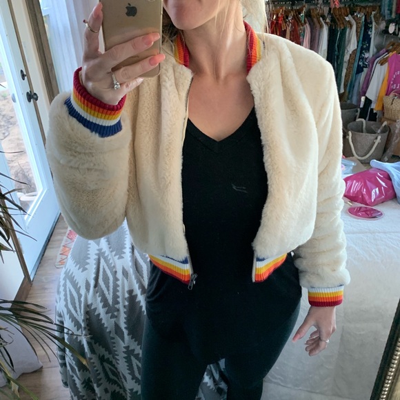 Last •{Spiritual Gangster}• FURRY BOMBER JACKET - Picture 6 of 6